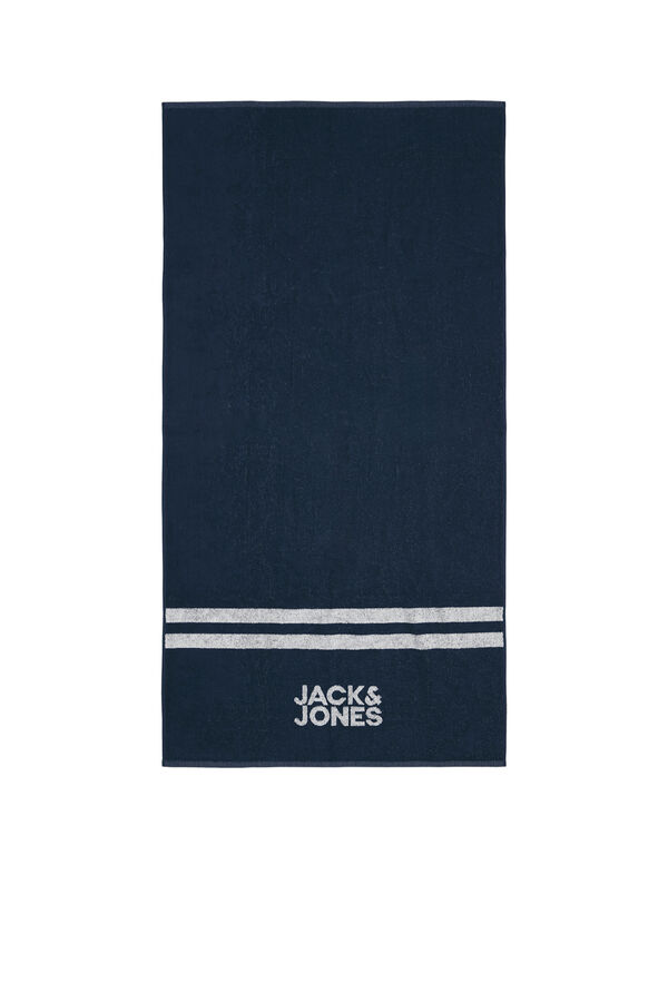 Jack & Jones Toalla playa 100% algod&oacute;n azul