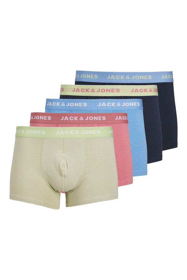 Jack & Jones Pack 5 boxers algod&oacute;n rosa