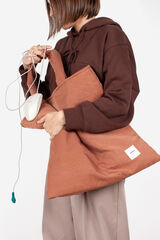 Victoria Bolso Tote Nylon Acolchado naranja