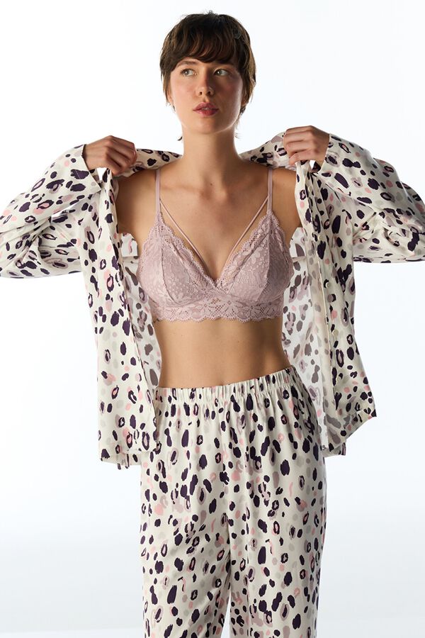 Penti Pijama Animal Print de manga larga estampado