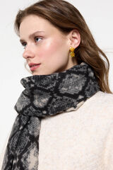 Pieces Bufanda fina de serpiente gris