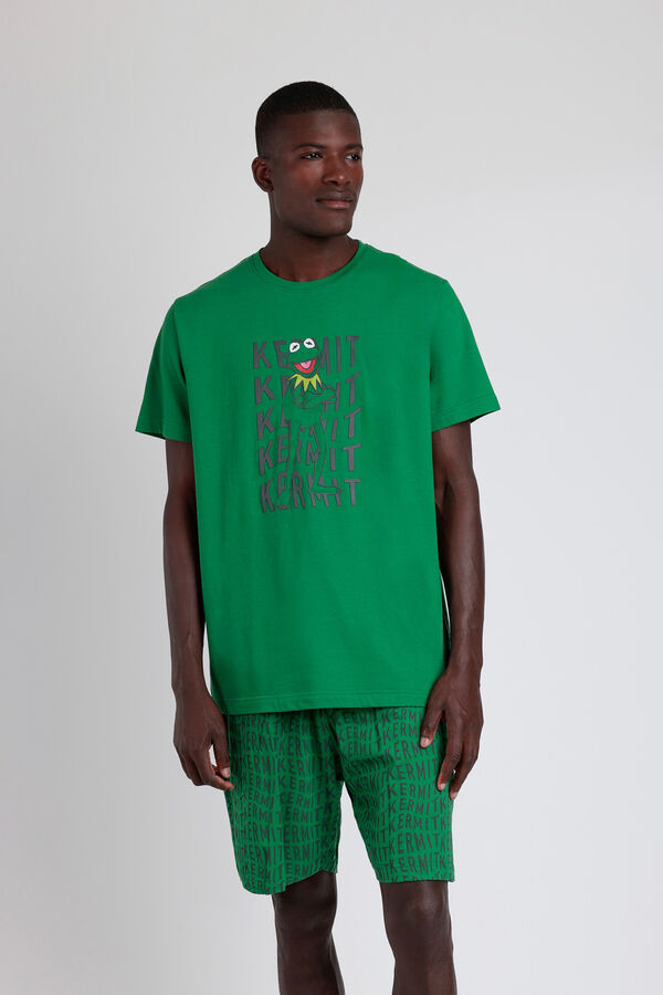 Admas Disney Kermit Letters Short Pajamas Zelena