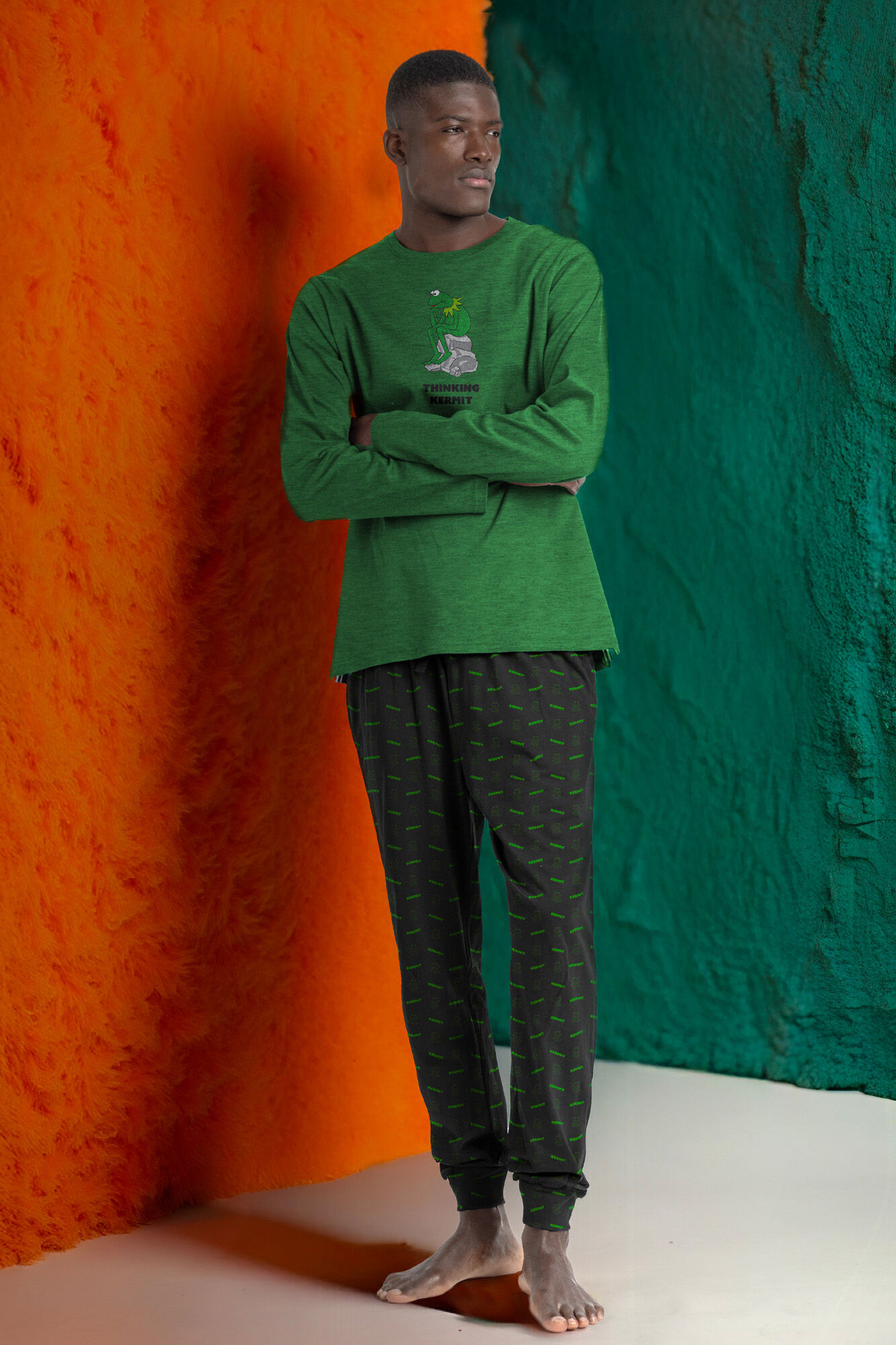 Admas Pijama comprido Gustavo Muppets para homem