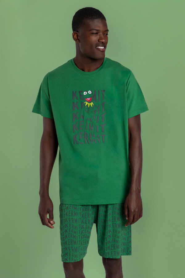 Admas Disney Kermit Letters Short Pajamas Zelena