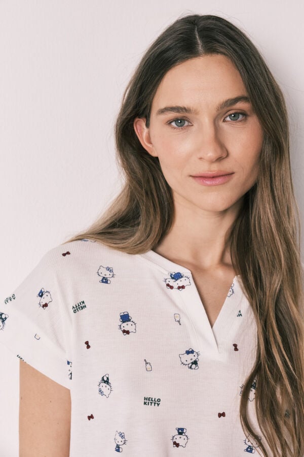 Women'secret Hello Kitty pidžama kratkih rukava Print