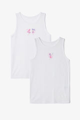 Penti 2 camisetas interiores con estampado de hadas bonitas para ni&ntilde;a marfil