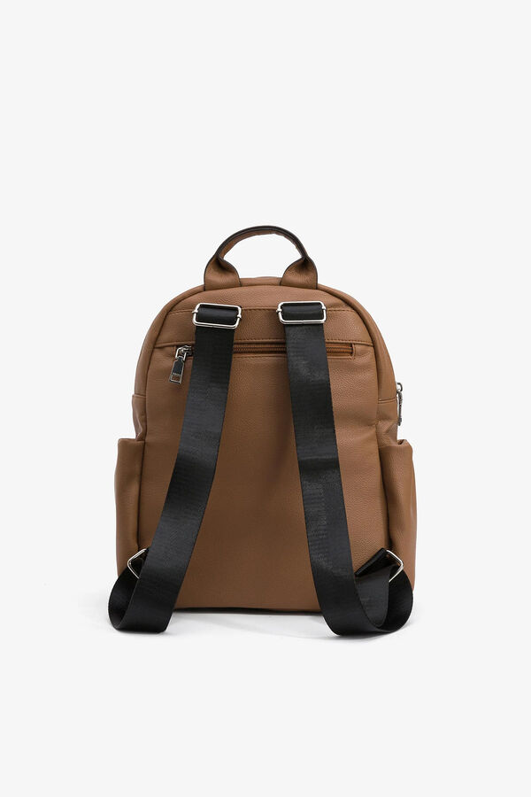 Vilanova Mochila com Al&ccedil;a de Tecido cru