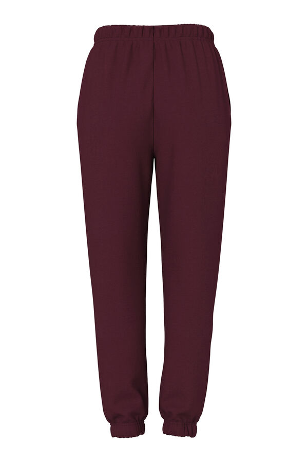 Pieces Casual burgundy tracksuit trousers Aesthetic club purple
