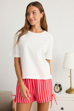 Trendyol Conjunto de pijama corto rayas