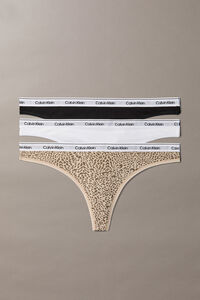 Calvin Klein Pack 3 bragas tangas animal print