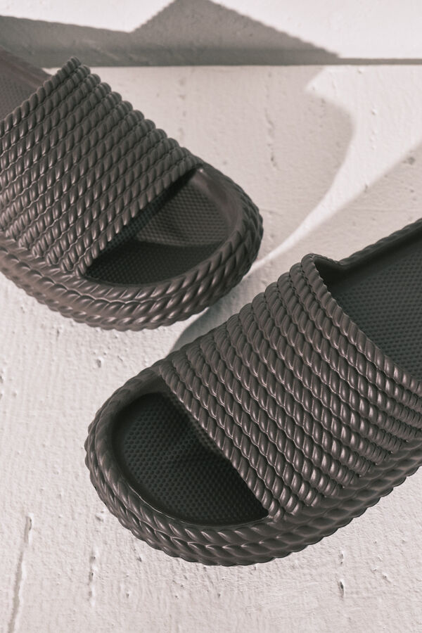 Women'secret Braon sandale sa platformom Braon