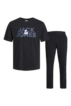Womensecret Set camiseta y pantalón logo negro