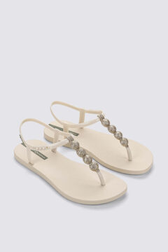 Ipanema Sand&aacute;lia com tira em T e brilho