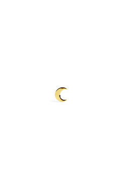 Singularu Pendentes Mini Moon em prata banho ouro