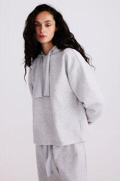 Pieces Sudadera con capucha detalle de lurex