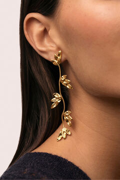 Singularu Pendientes Florenda Acero Ba&ntilde;o Oro