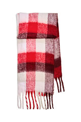 Pieces Checked scarf Crvena