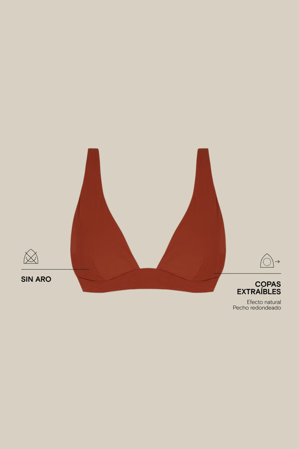 Womensecret Bikini Top Neckholder Orange Rot