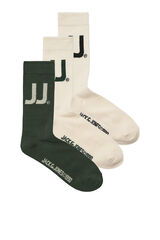 Jack & Jones Pack 3 calcetines blanco