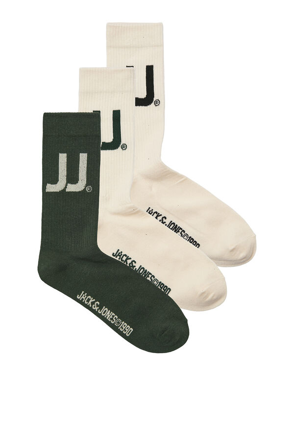 Jack & Jones Pack 3 calcetines blanco