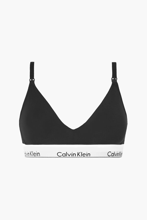 Womensecret Top de maternidade algodão com cós da Calvin Klein preto
