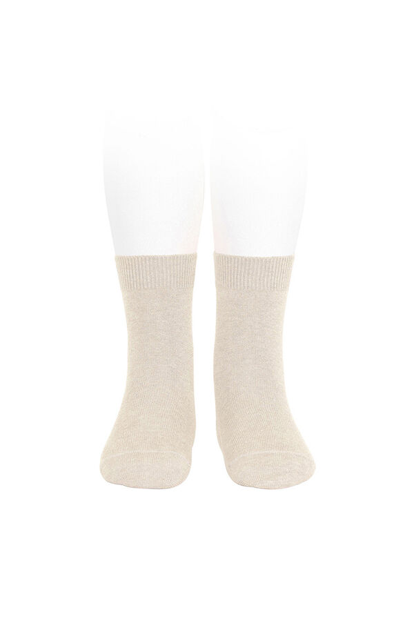 Condor Calcetines cortos b&aacute;sicos punto liso blanco