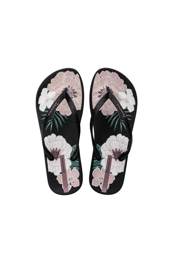 Ipanema Chanclas anat flores negro negro