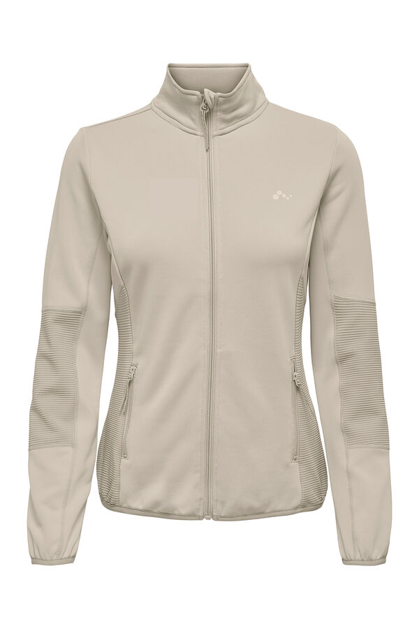 Only Play Casaco t&eacute;cnico gola alta cinzento