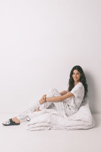 Women'secret Pijama canal&eacute; soft blanco estampado Moomin