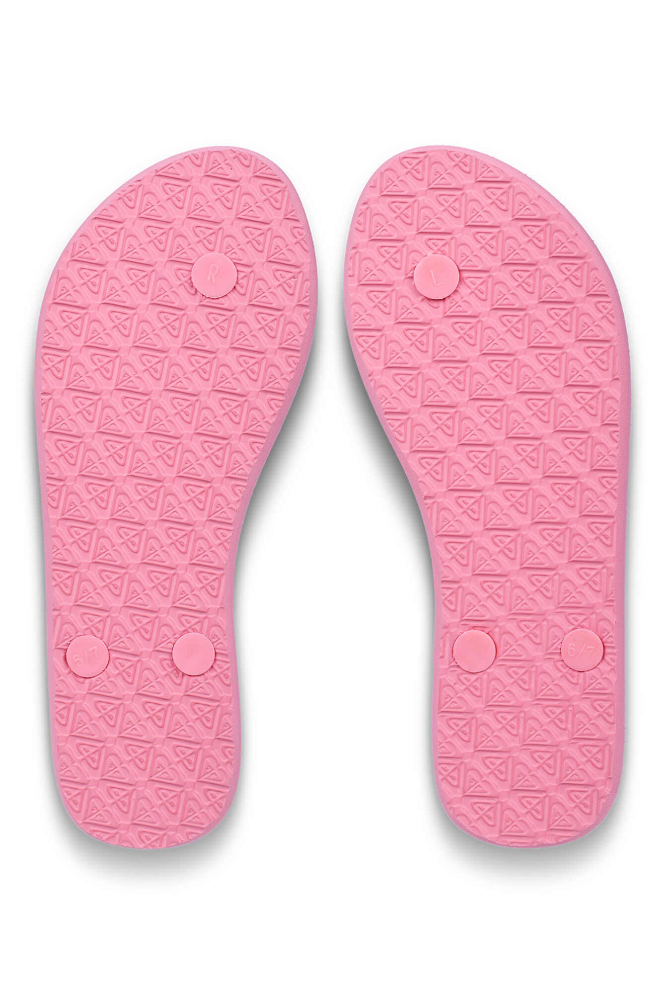 Roxy Chinelos lisos com detalhes de logo