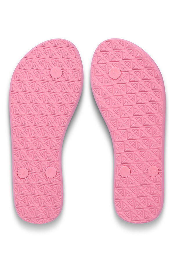 Roxy Chanclas lisas detalles logo morado/lila