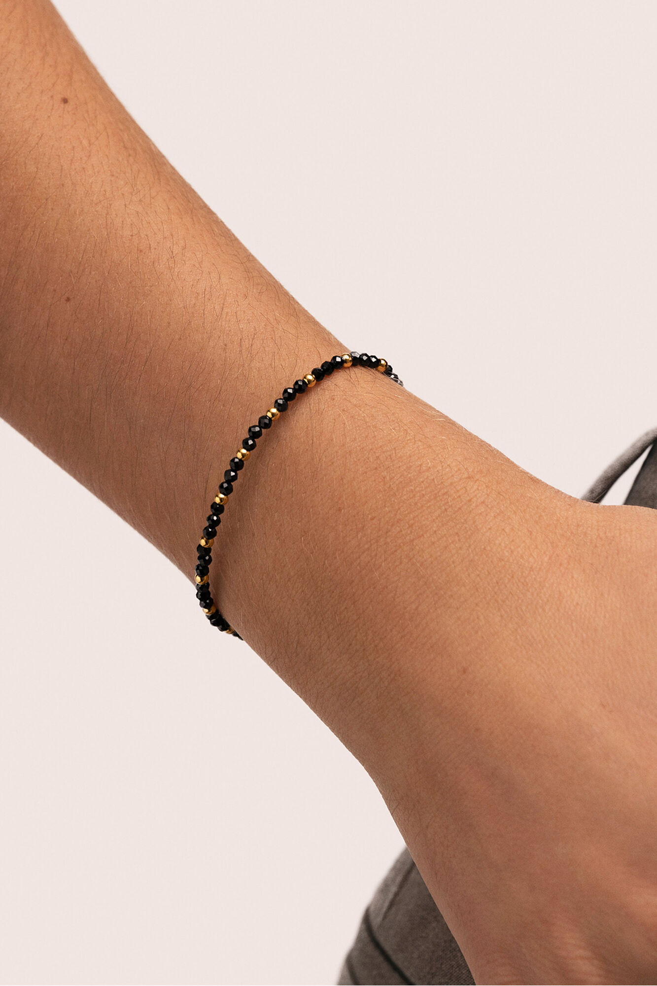 Singularu Pulsera Black Noite Acero Ba&ntilde;o Oro