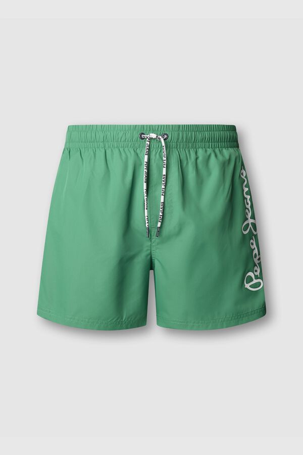 Pepe Jeans Ba&ntilde;ador regular cord&oacute;n color s&oacute;lido verde