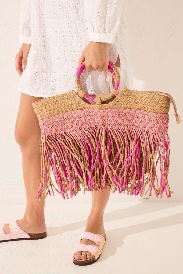 Mimbre Capazo Rafia Madera Bolsos Rafia Capazo Playa