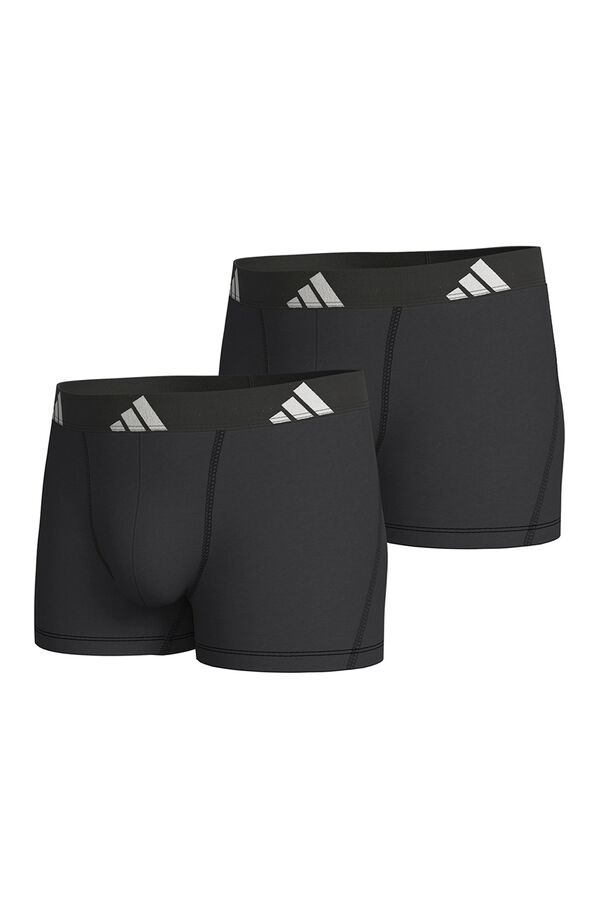 Adidas Pack de 2 b&oacute;xers de algod&oacute;n Active Flex negro