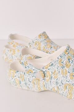 Women'secret Zapatillas casa tipo zueco florecitas