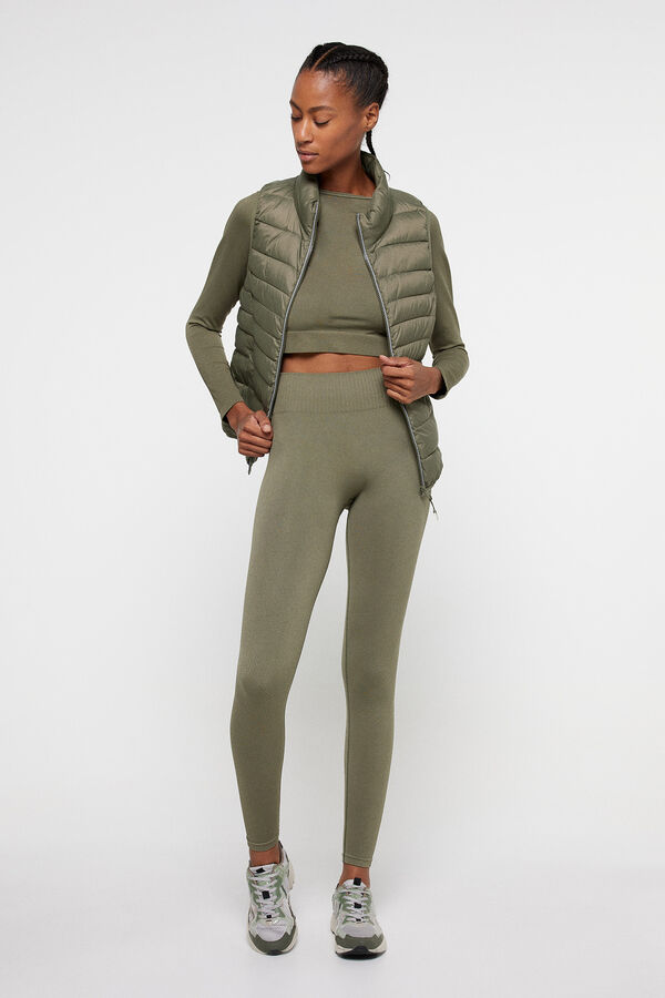 Only Play Chaleco acolchado verde