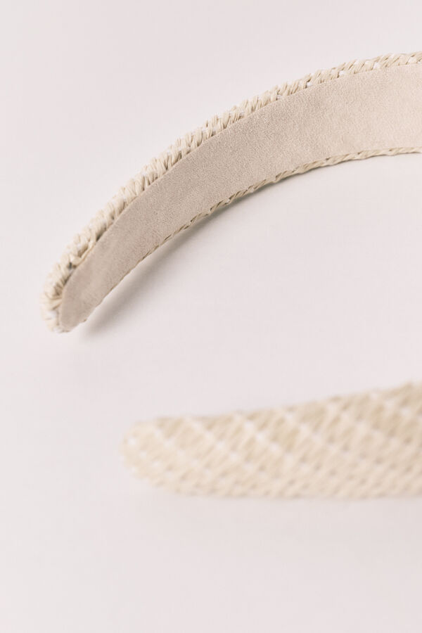 Women'secret Bandolete em r&aacute;fia natural cru