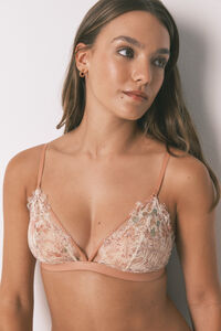 Women'secret PRIRODNI raznobojni čipka trouglasti grudnjak