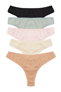 Trendyol Pack de 5 tangas canal&eacute;