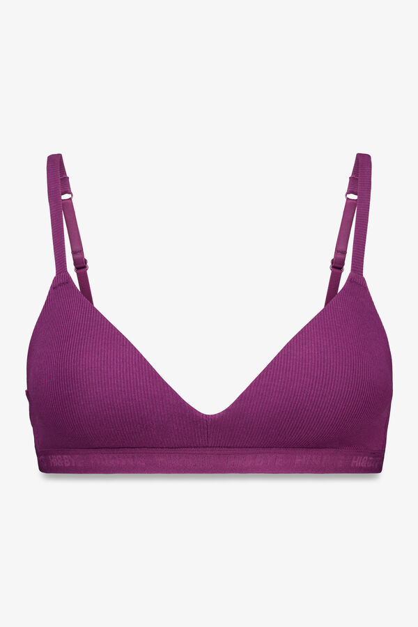 HI&BYE Bordo punjenje trouglasti grudnjak Bordo