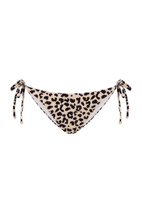 Womensecret Jaguar side-tie bikini bottoms Print