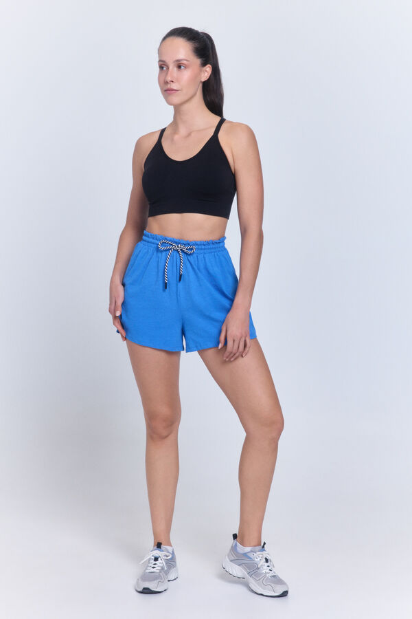 Only Play Pantal&oacute;n corto de ch&aacute;ndal turquesa