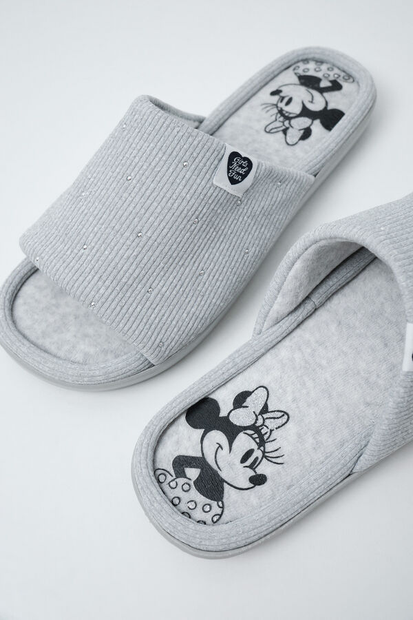 Women'secret Sive sobne papuče Minnie Mouse Siva