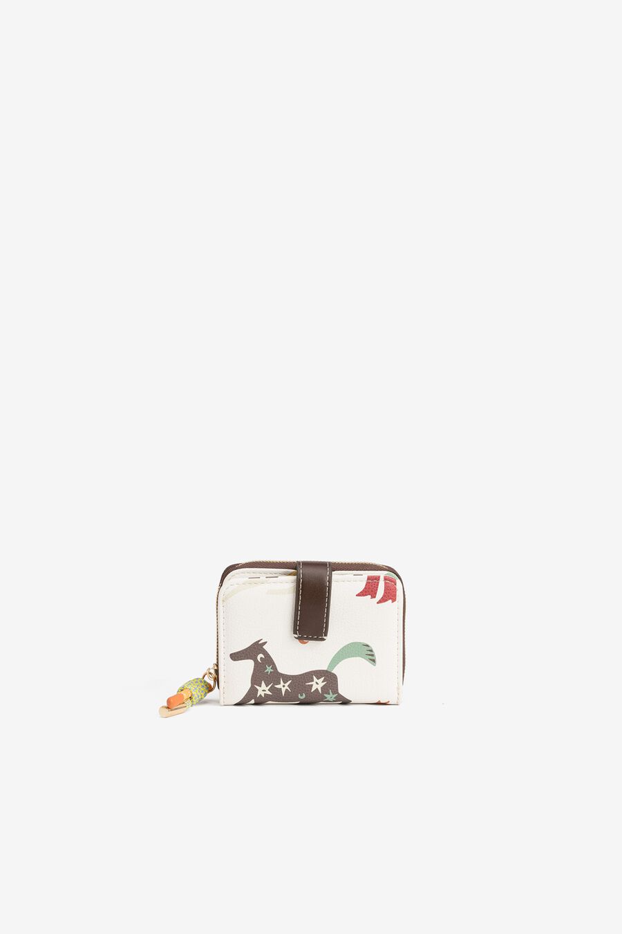 Monedero estampado con solapa
