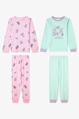 Penti Girls Retro Toy Patterned Cotton Long Sleeve 2-Piece Pajama Set printed