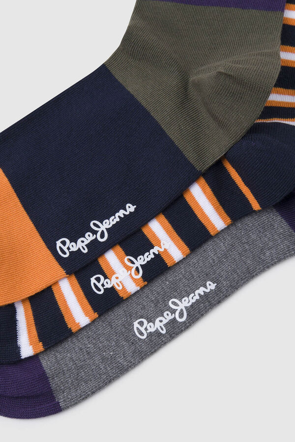 Pepe Jeans Pack of 3 sports socks blue