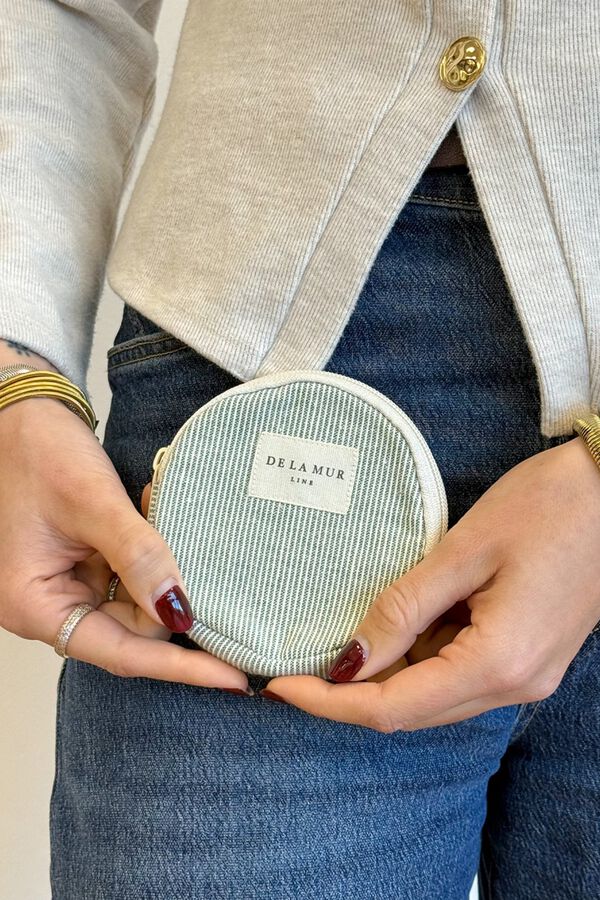 De La Mur Okrugli novčanik Teo plava