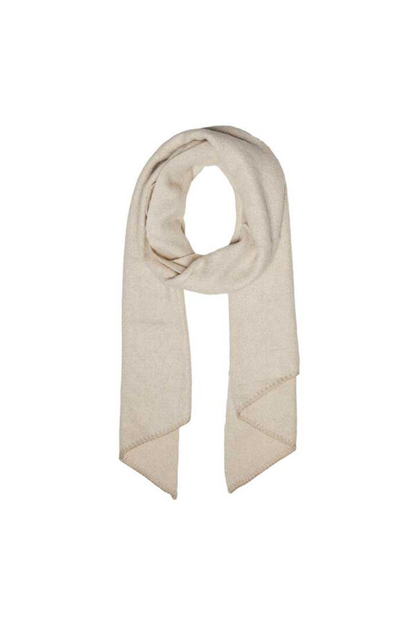 Pieces Langer, weicher Schal Grau