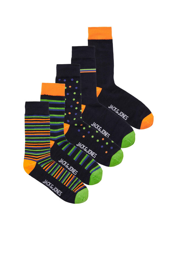 Jack & Jones Pack de regalo 5 calcetines azul